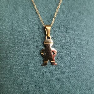 Collier Garçon simple or