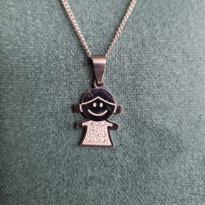Collier Fille grand argent