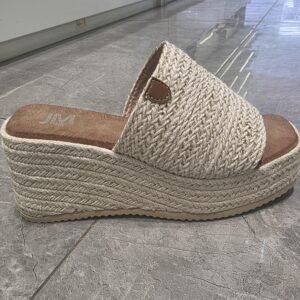 Mules compensées raphia