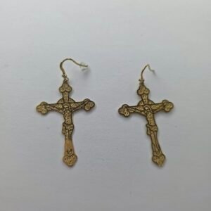Boucle d'oreille Croix